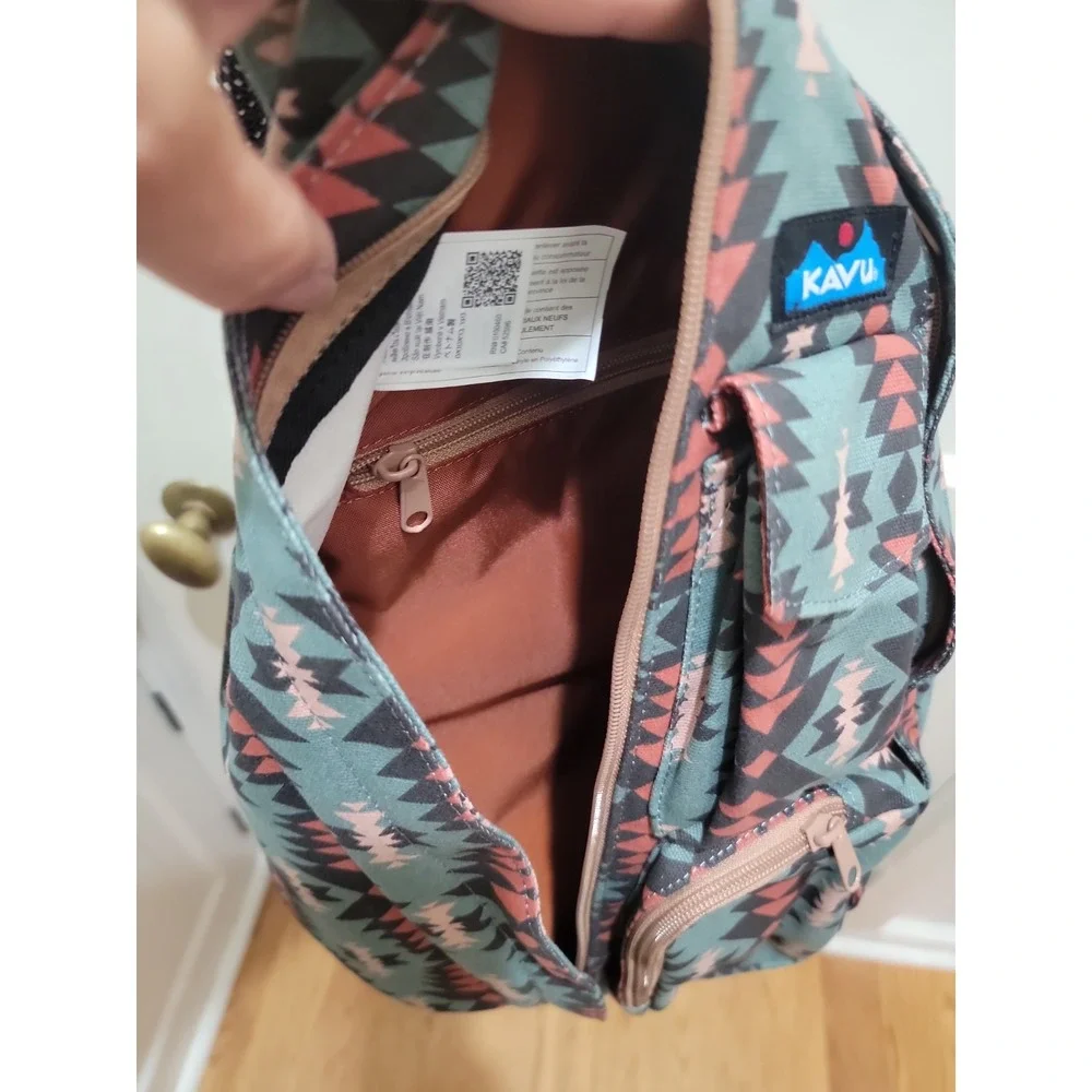 KAVU Original Rope Sling Bag Crossbody Backpack Mojave Dunes Aztec Travel NWOT